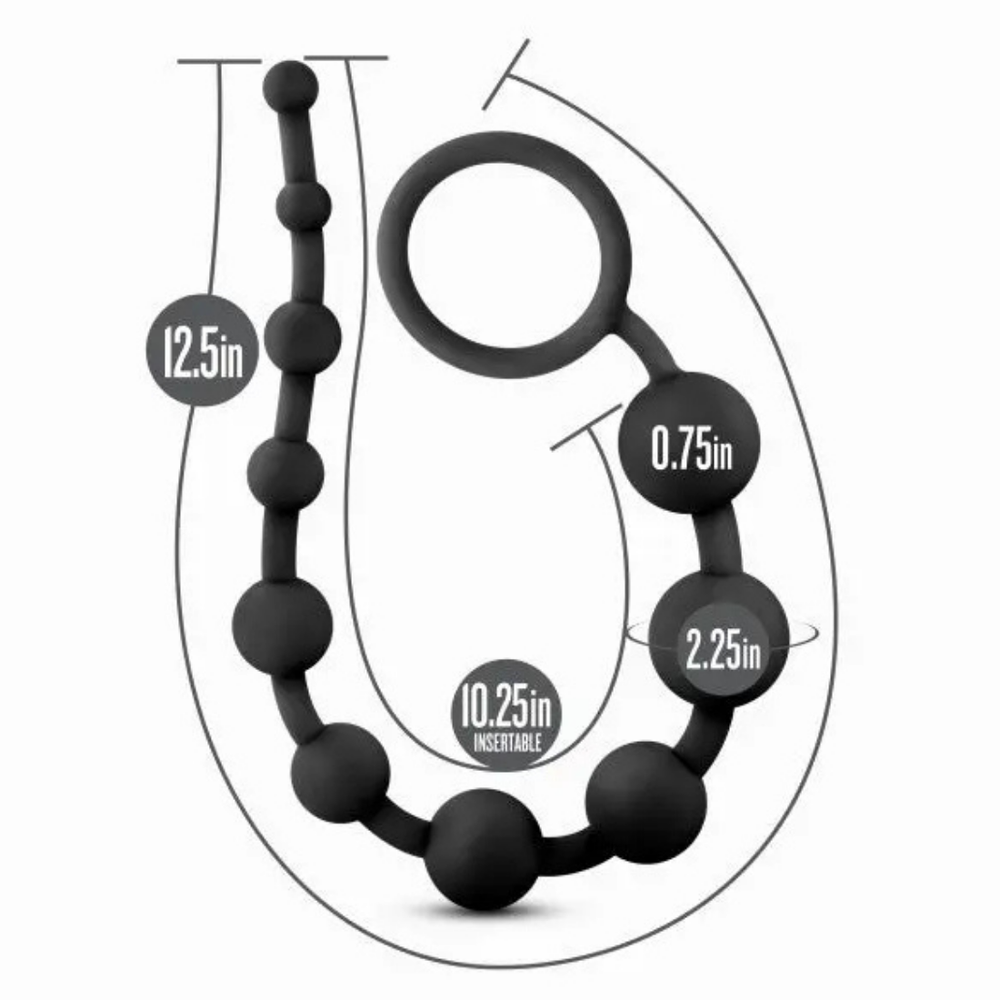 Anal Adventures Silicone 10 Anal Beads