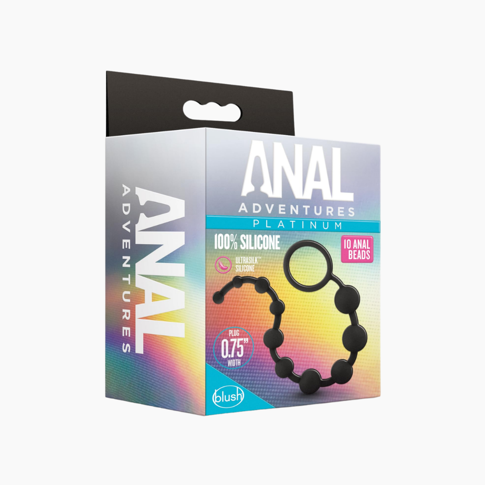 Anal Adventures Silicone 10 Anal Beads