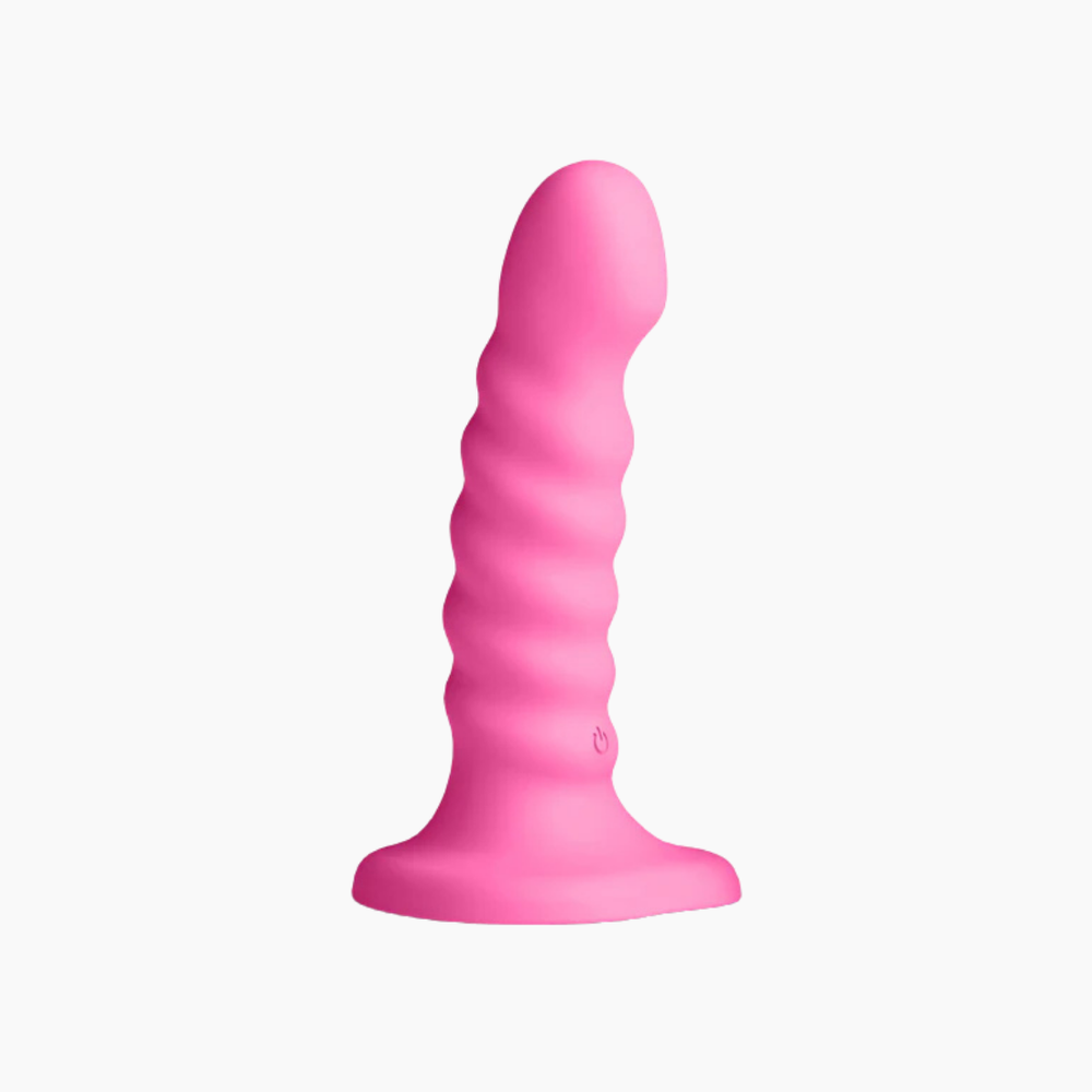 Colours Ribbed 5" Vibrating Dildo