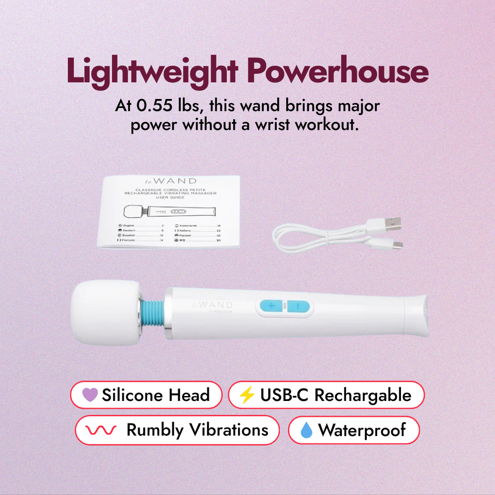 Classique Cordless Petite Rechargeable Vibrating Massager