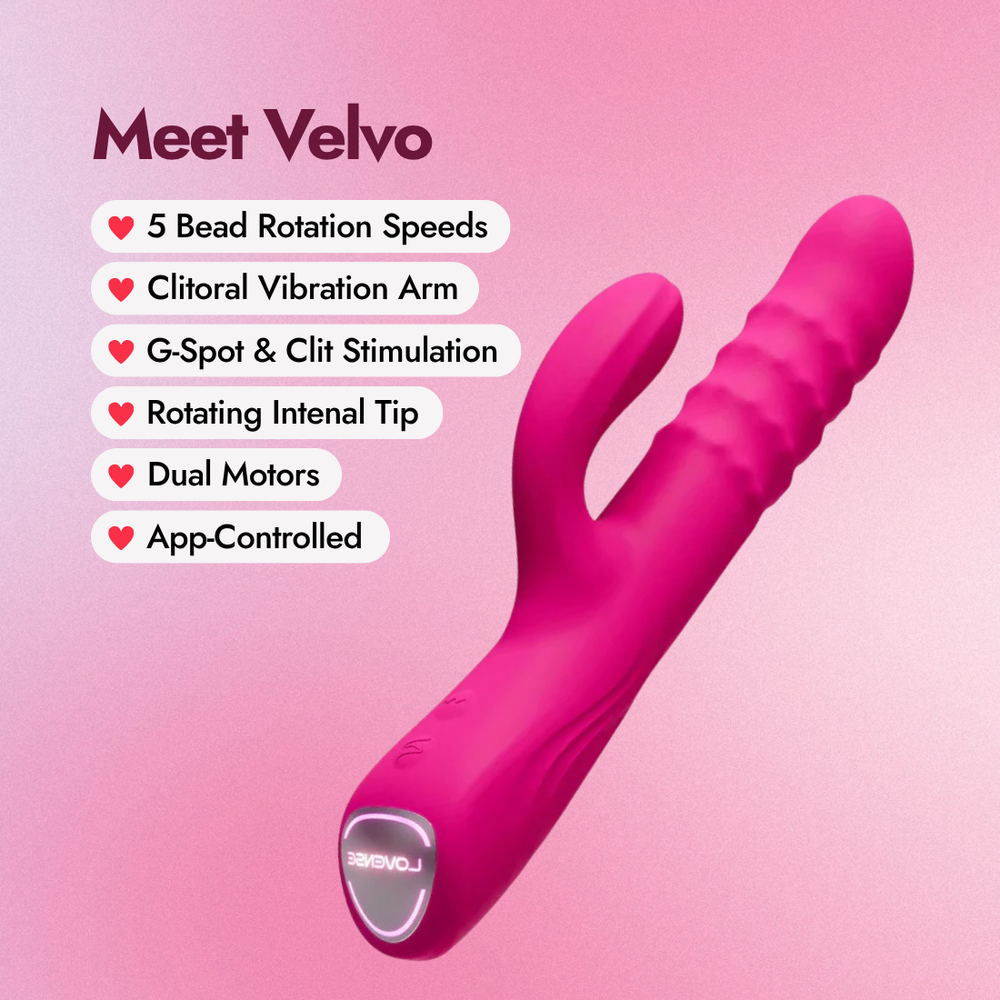 Velvo Rotating Beaded Rabbit Vibrator