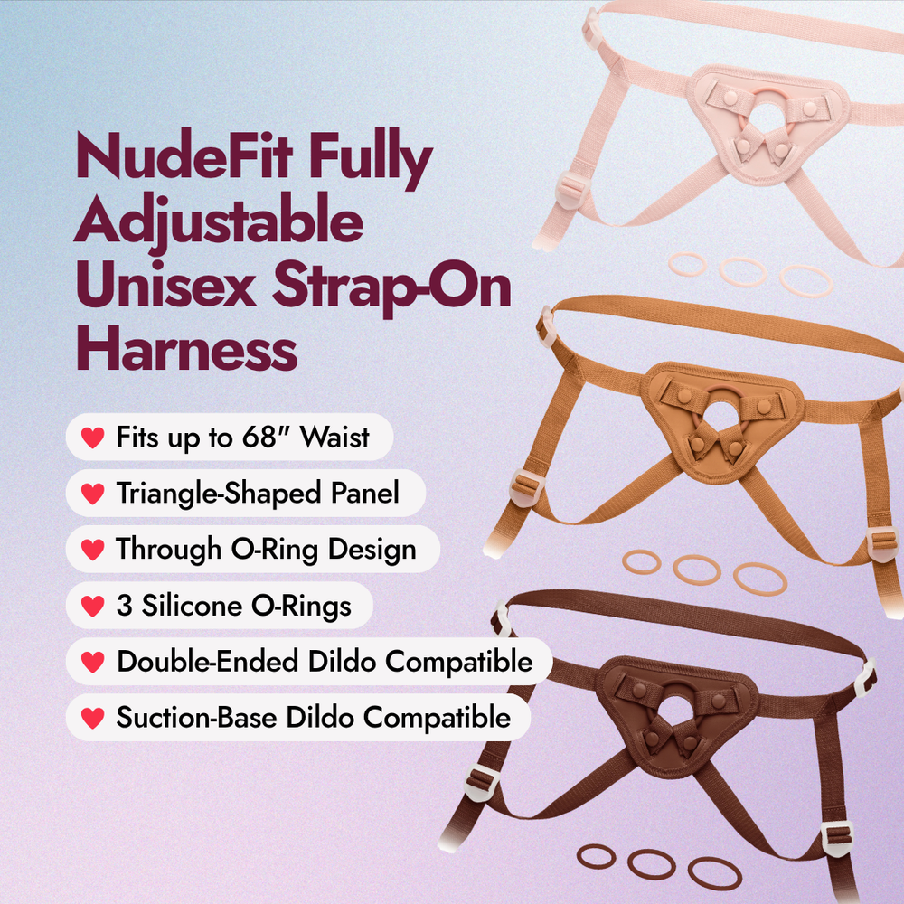 NudeFit Fully Adjustable Unisex Strap-On Harness