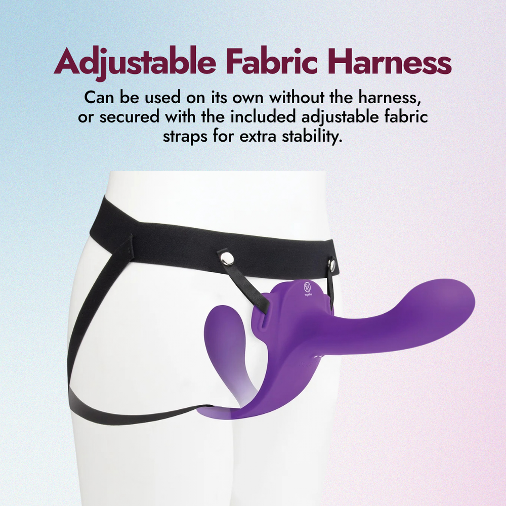 Lock-In Dual-Ended Vibrating Strap-On + Harness Set