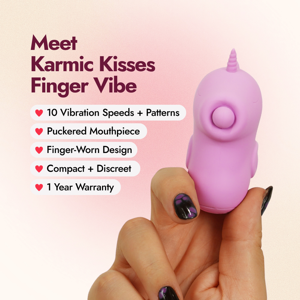 Karmic Kisses Unicorn Pulsing Finger Vibrator