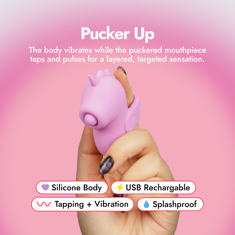 Karmic Kisses Unicorn Pulsing Finger Vibrator