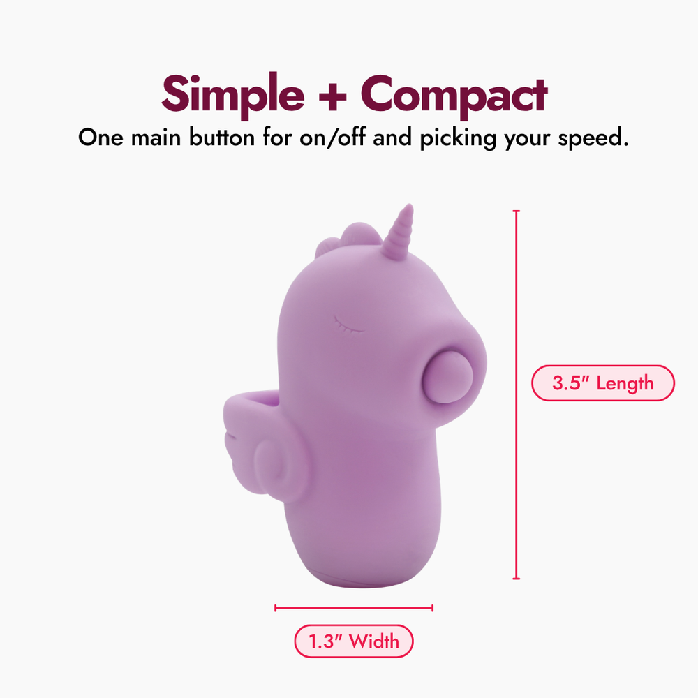 Karmic Kisses Unicorn Pulsing Finger Vibrator