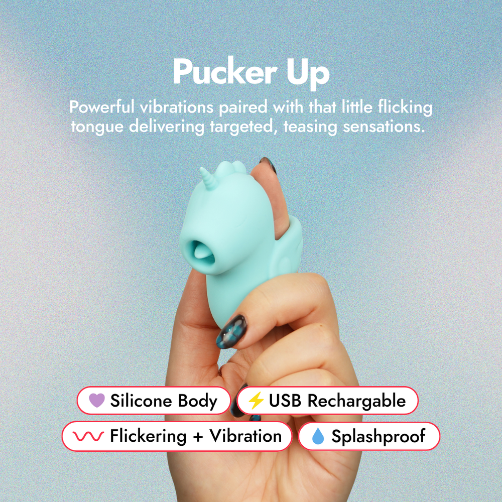 Tip n' Tease Unicorn Flickering Finger Vibrator
