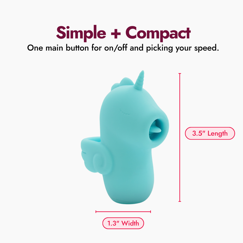 Tip n' Tease Unicorn Flickering Finger Vibrator