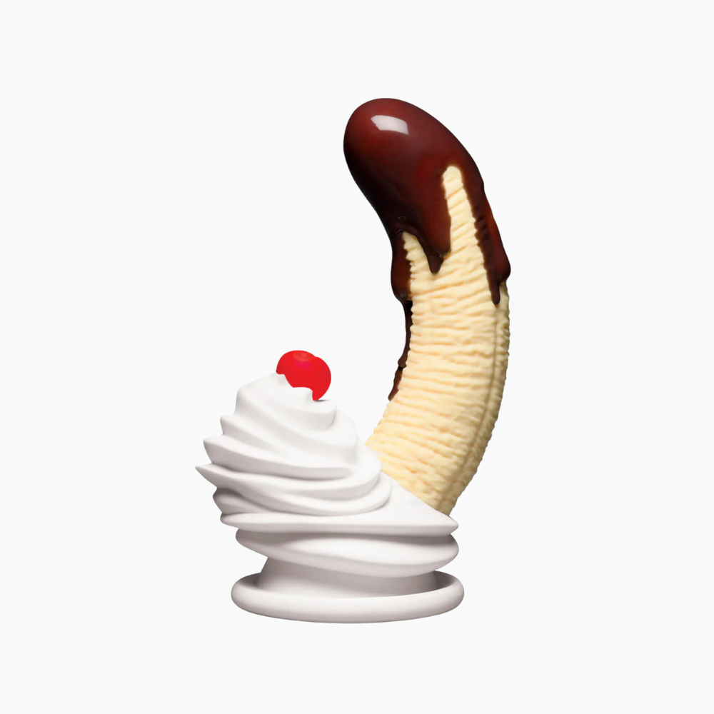 Chocolate Dipped Banana Split Silicone Dildo