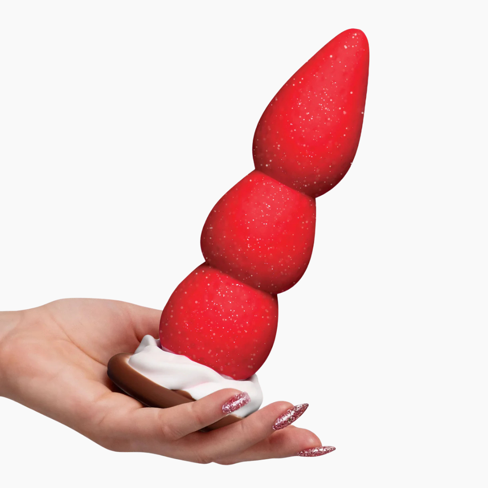 Strawberry Sweet Cream Silicone Dildo
