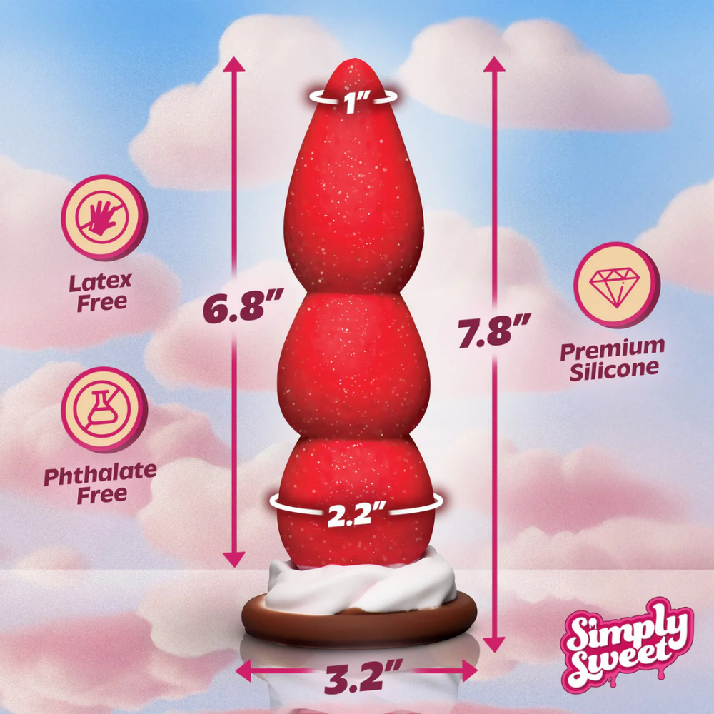 Strawberry Sweet Cream Silicone Dildo