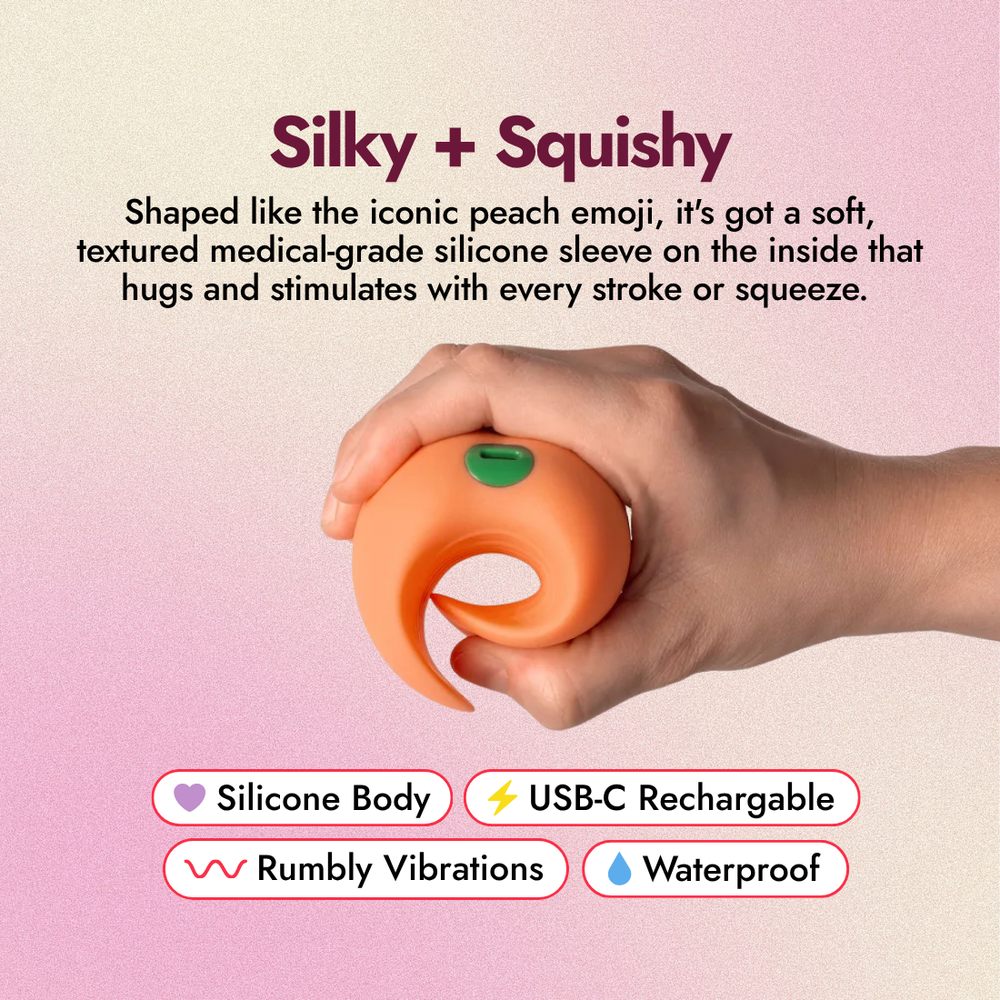 Peach Vibrating Stroker