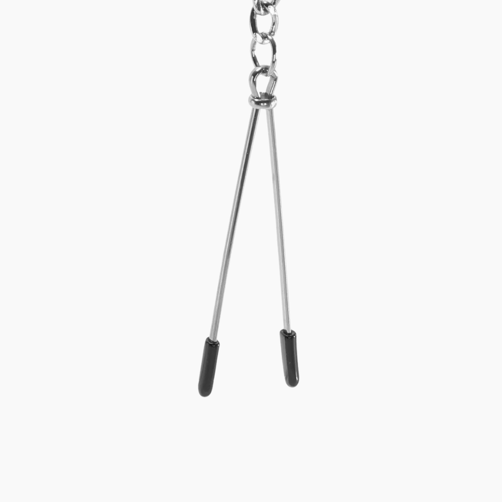 Adjustable Tweezer Nipple Clips With Chain