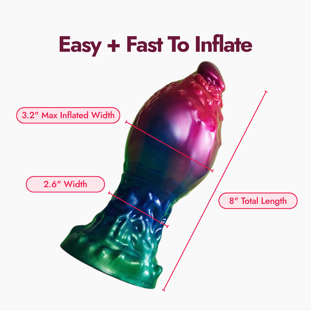 Gorge Inflatable Silicone Dildo