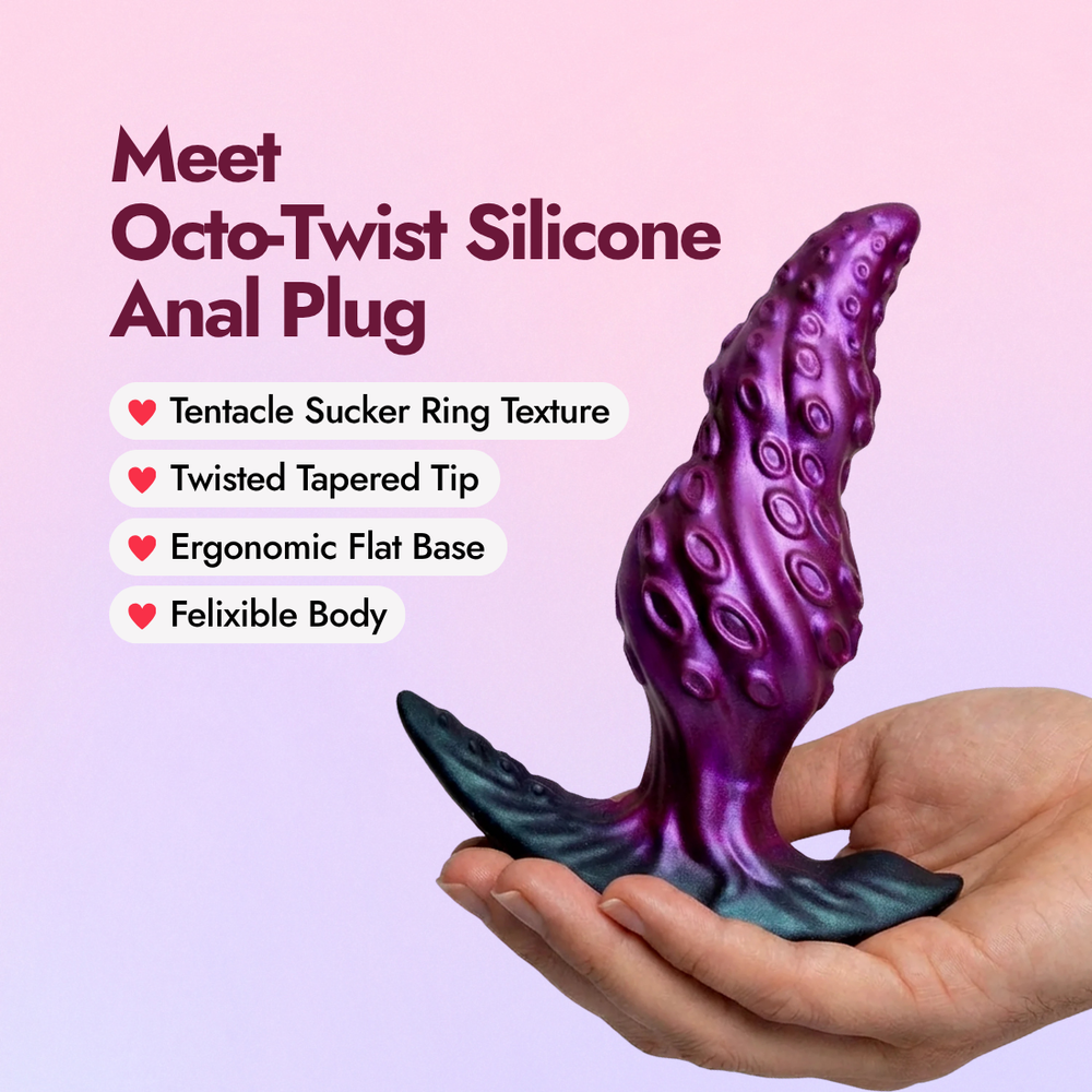 Octo-Twist Silicone Anal Plug