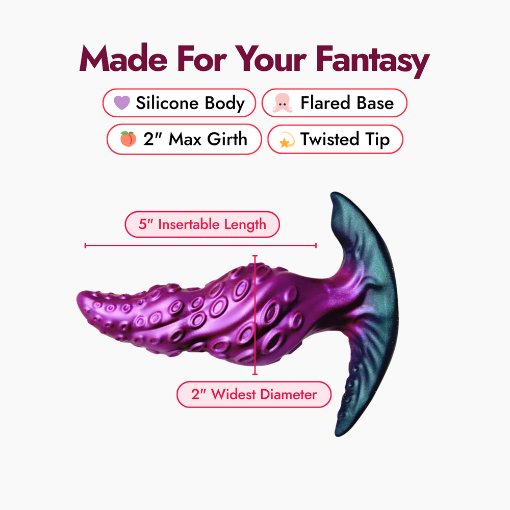 Octo-Twist Silicone Anal Plug
