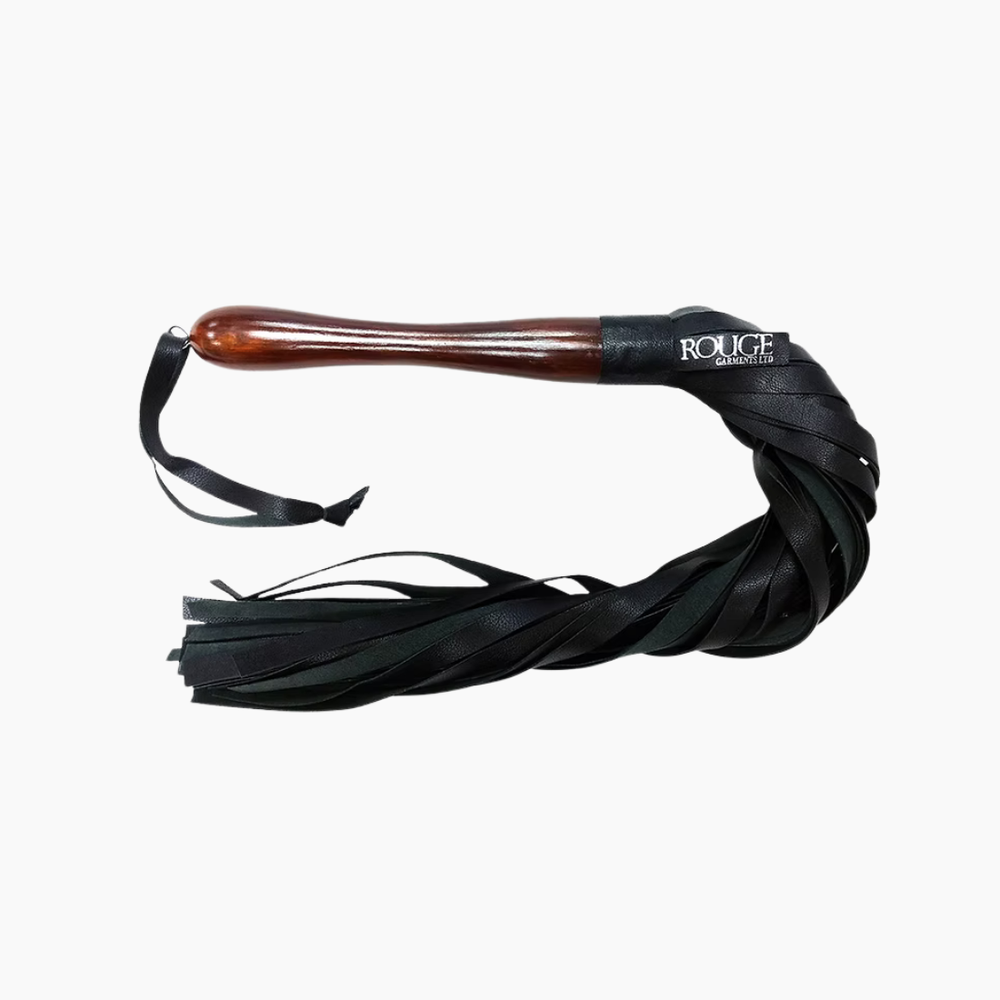 Wooden Handle Leather Flogger