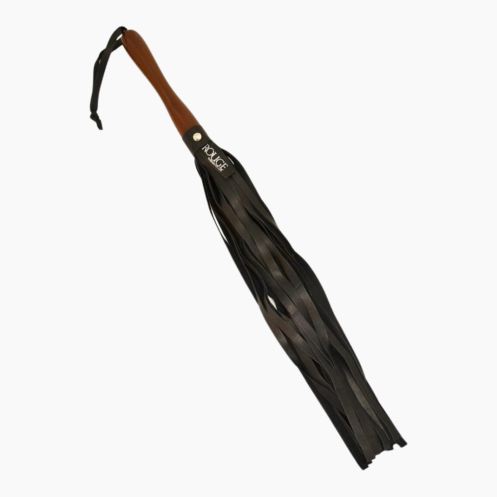 Wooden Handle Leather Flogger
