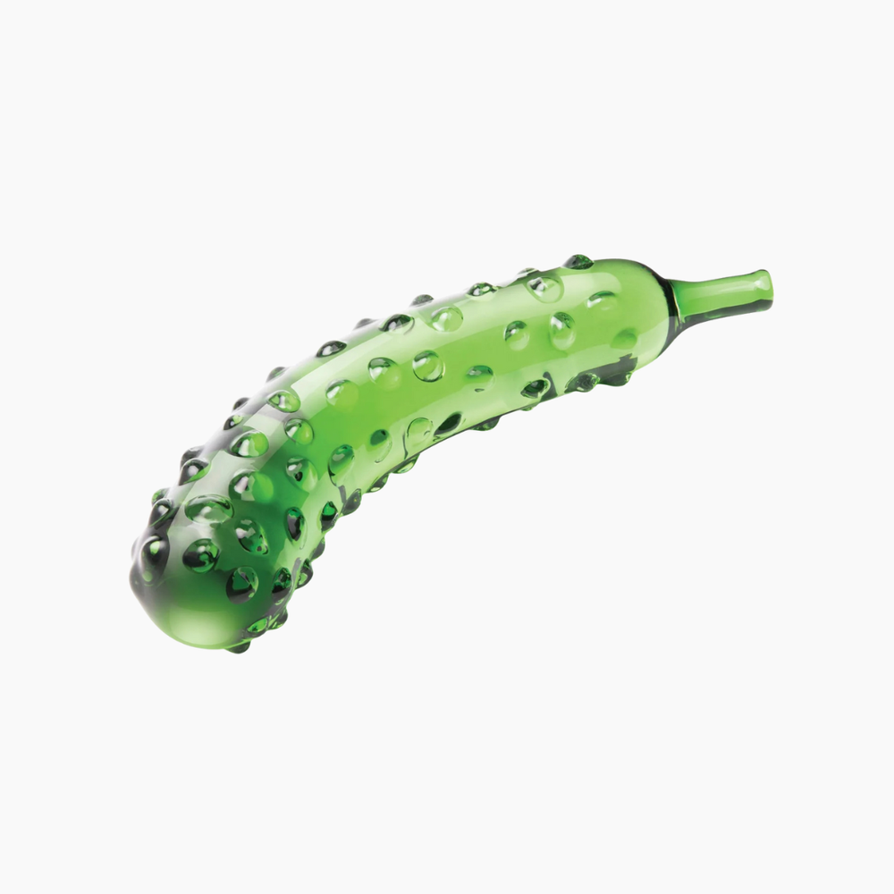 Caressing Cucumber Glass Dildo