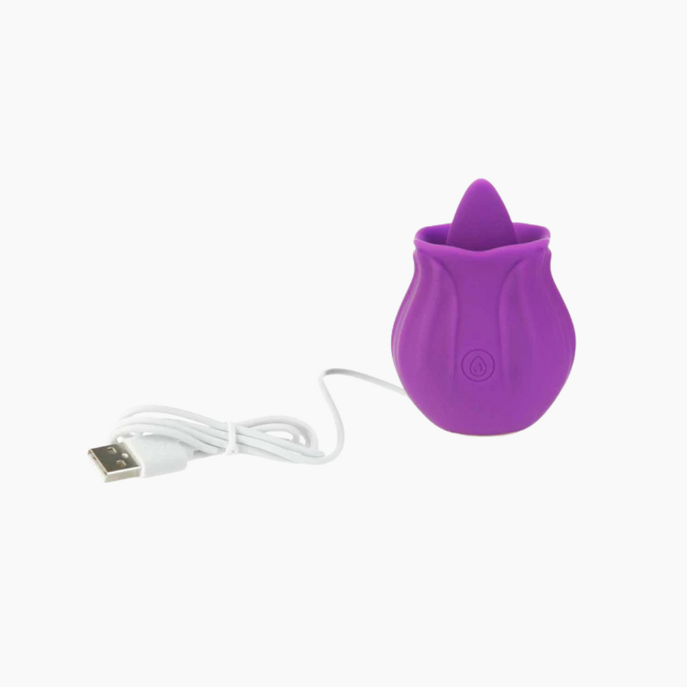 Flickering Tongue Rose Clitoral Stimulator