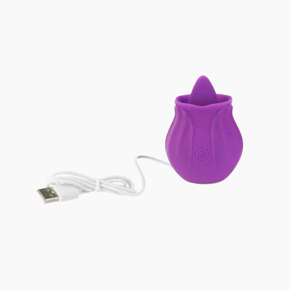 Flickering Tongue Rose Clitoral Stimulator Bonjibon Flickering Tongue Rose Clitoral Stimulator Bonjibon