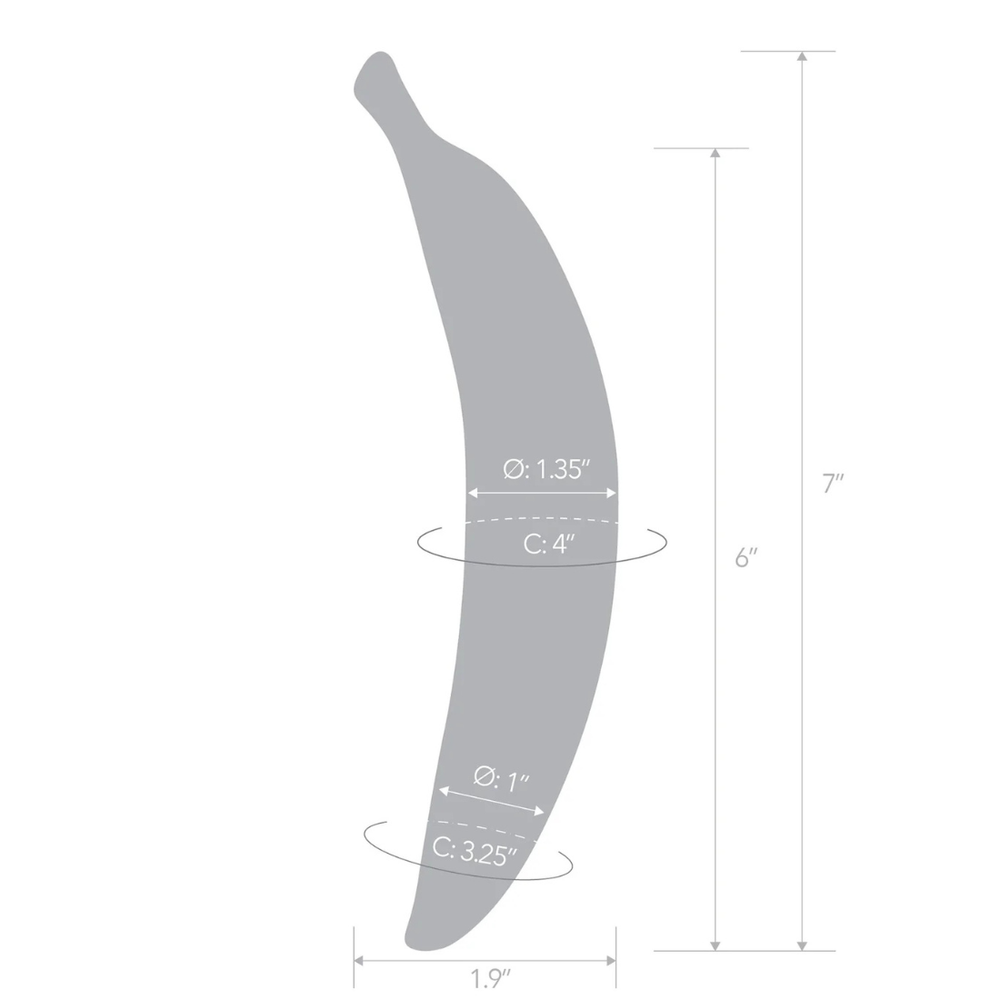 Banana Joy Glass Dildo