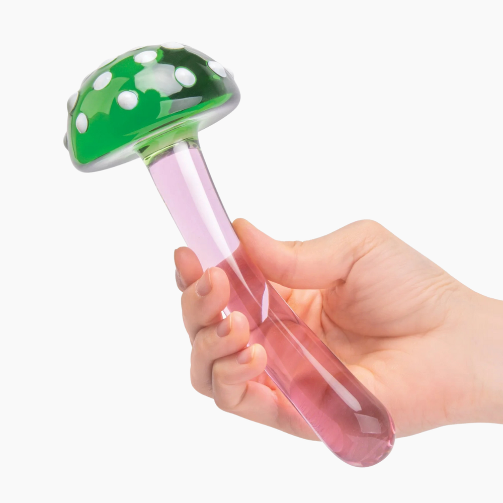 Magic Mushroom Glass Dildo