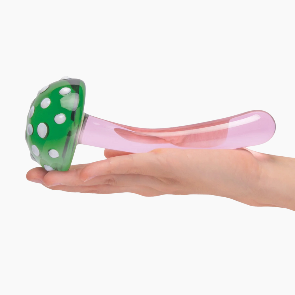 Magic Mushroom Glass Dildo