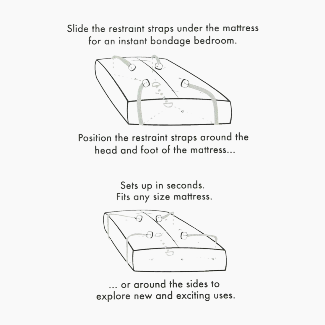 Sportsheets Under the Bed Restraints — Bonjibon