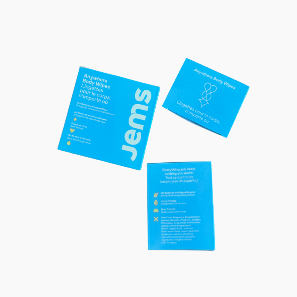 Jems Anywhere Body Wipes