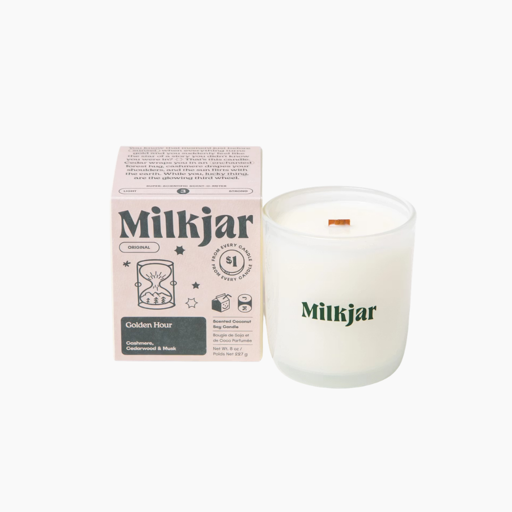 Milk Jar Candle - Golden Hour
