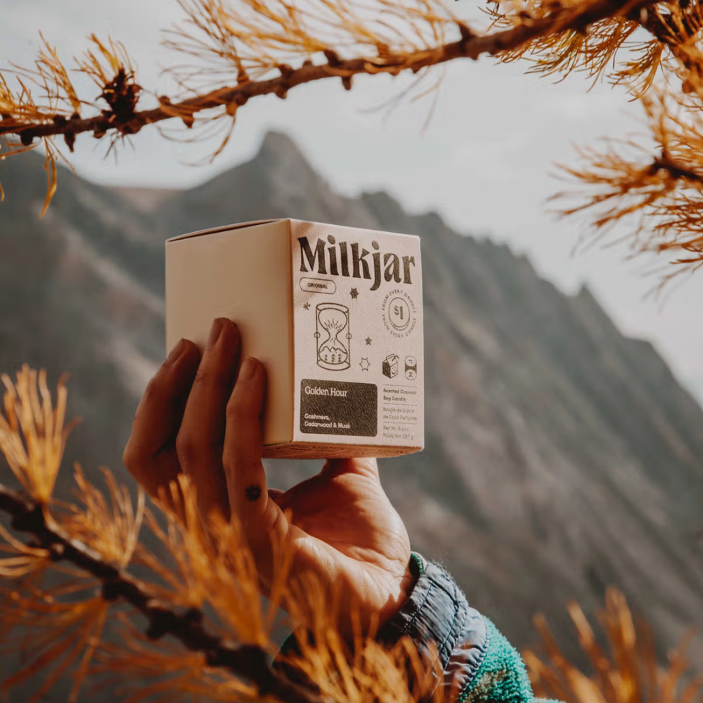 Milk Jar Candle - Golden Hour