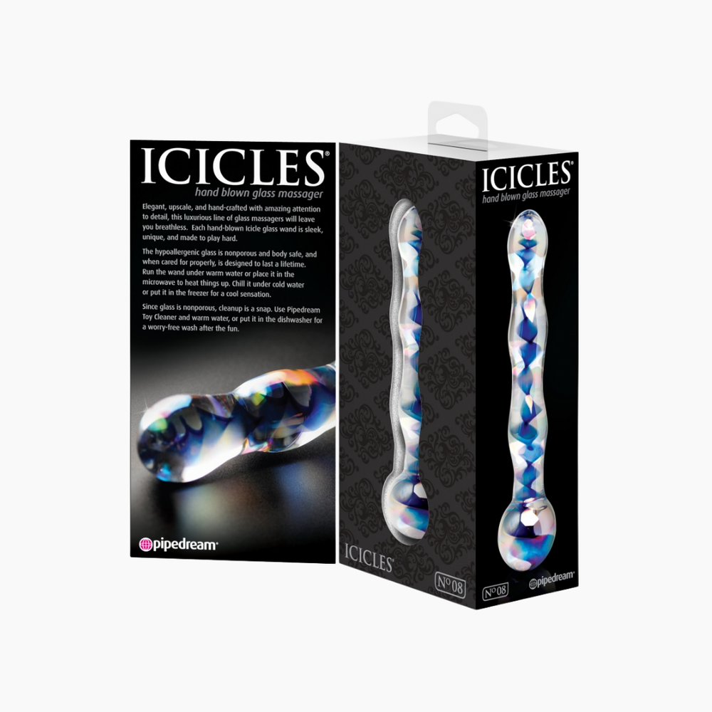 Icicles No. 8 Glass Dildo Bonjibon Icicles No. 8 Glass Dildo Bonjibon