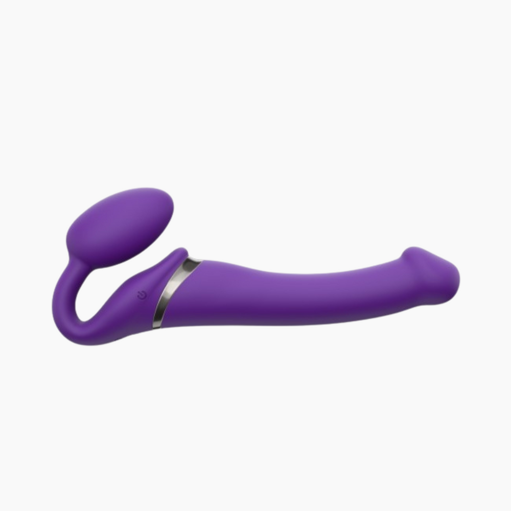 Vibrating Bendable Strapless Strap-on