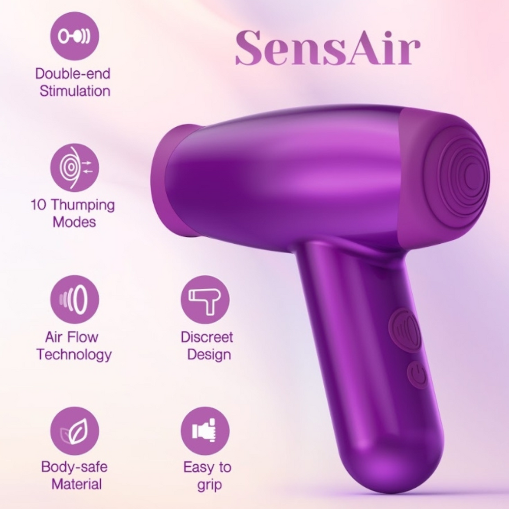 SensAir Clitoral Sucking & Thumping Vibrator Bonjibon SensAir Clitoral Sucking & Thumping Vibrator Bonjibon