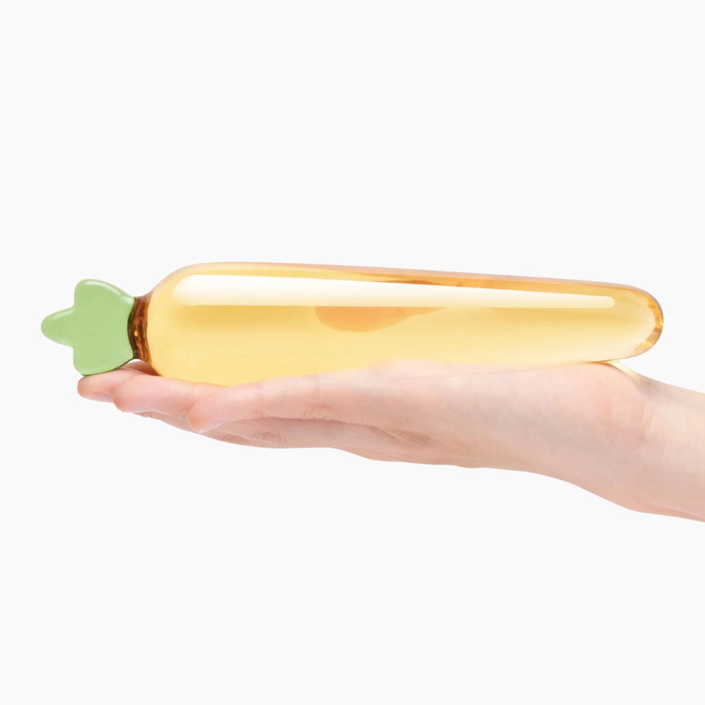 Bunny's Secret Carrot Glass Dildo