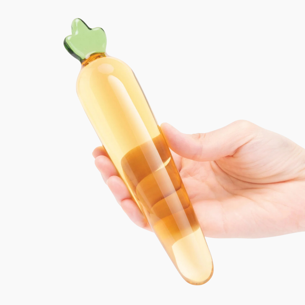 Bunny's Secret Carrot Glass Dildo