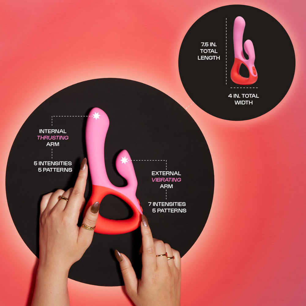 Clutch Thrusting Rabbit Vibrator