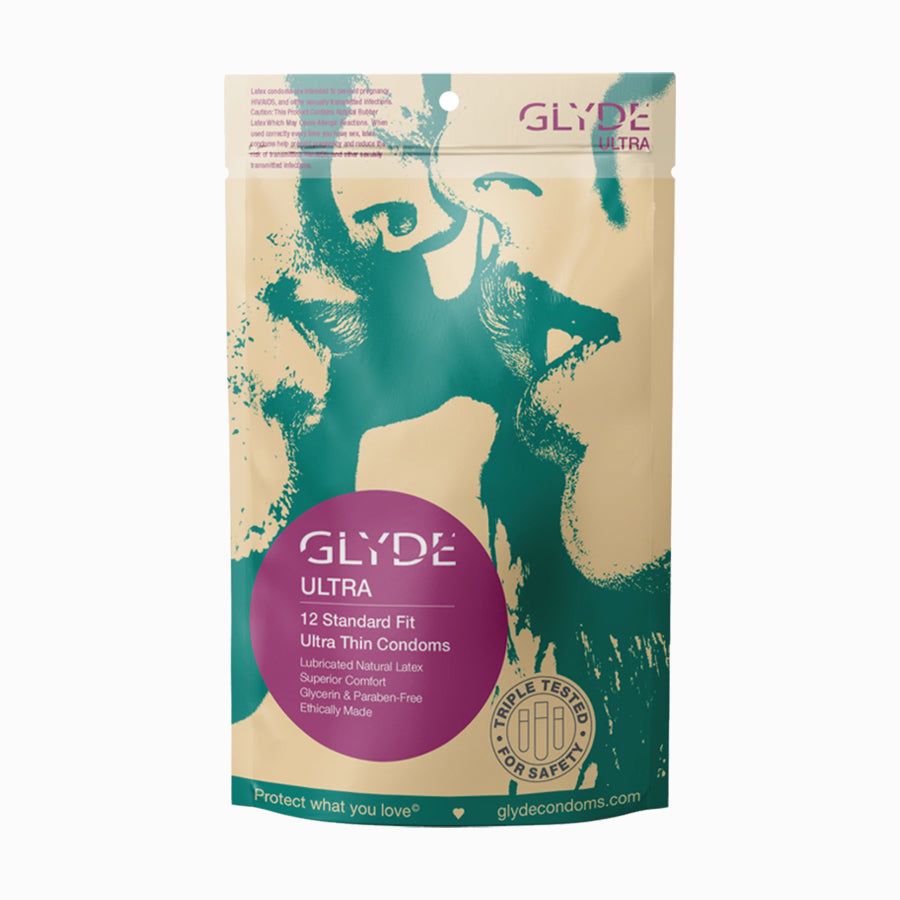 Glyde Ultra Standard Fit Condoms - 12 Pack - Bonjibon