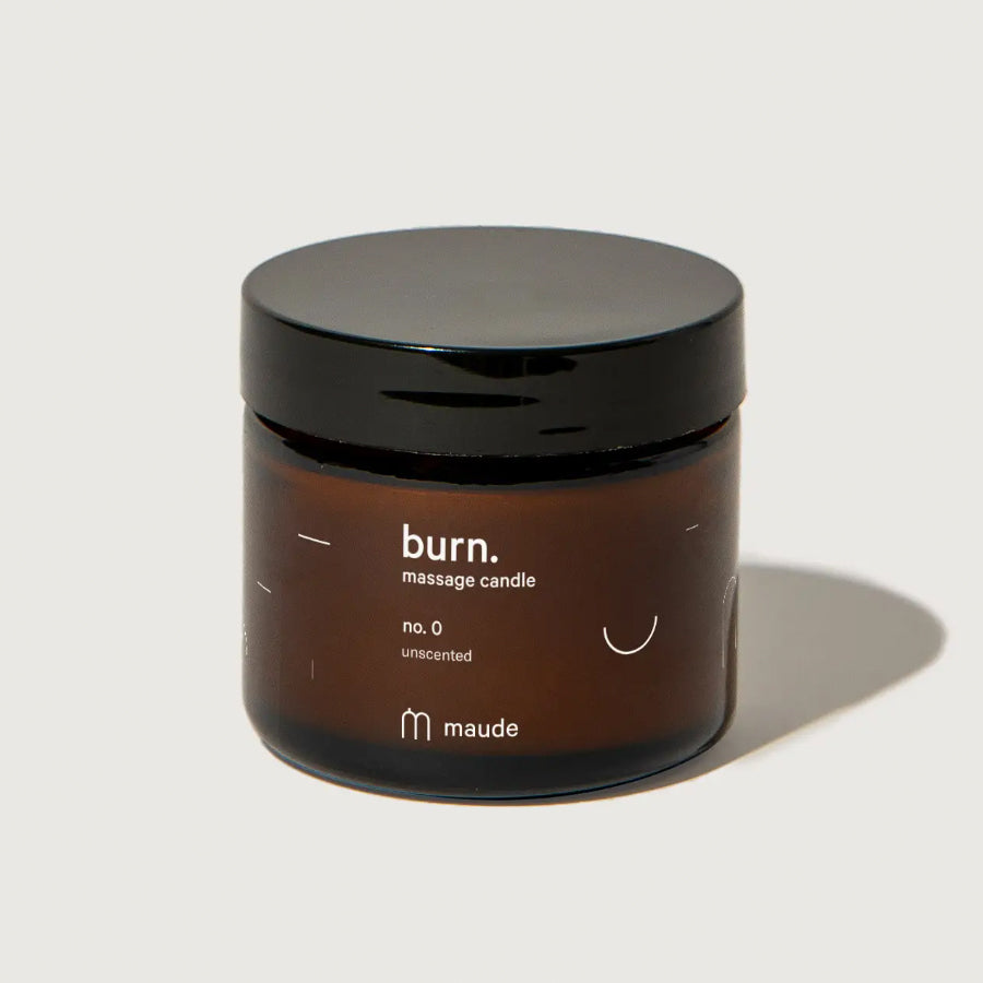 Burn no. 0 Unscented Massage Candle by Maude